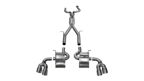 Corsa 2016-2024 Chevy Camaro SS 6.2L Xtreme+ 2.75in Cat-Back Dual Rear Exit w/ Twin 4in PolishedTips thumbnail 5