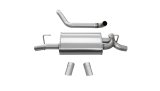Corsa 2018-2025 Jeep Wrangler JL 2.5in Dual Rear Turn Down Exit Sport Axle-Back Exhaust thumbnail 6