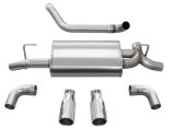 Corsa 2018-2025 Jeep Wrangler JL 2.5in Dual Rear Exit Polished Tips Sport Axle-Back Exhaust thumbnail 1