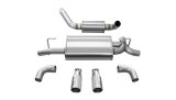 Corsa 2018-2025 Jeep Wrangler JL 2.5in Dual Rear Exit Polished Tips Touring Axle-Back Exhaust thumbnail 1