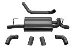 Corsa Sport Exhaust Systems for 2018-2023 WRANGLER - 21013BLK Systems, 2.5" Black Axle-Back, Dual Rear Exit with Turn Down Outlets, Series thumbnail 3