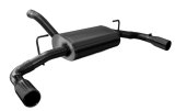 Corsa 2018-2025 Jeep Wrangler JL 2.5in Dual Rear Exit Black Tips Sport Axle-Back Exhaust thumbnail 2