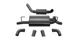 Corsa 2018-2025 Jeep Wrangler JL 2.5in Dual Rear Turn Down Exit Black Touring Axle-Back Exhaust thumbnail 3