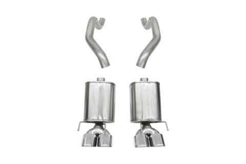 Corsa 2005-2007 Chevrolet Corvette (C6) 6.0L/6.2L Polished Sport Axle-Back Exhaust w/4.5in Tips thumbnail 1