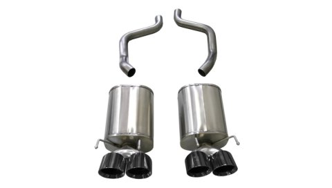 Corsa 2009-2013 Chevrolet Corvette (C6) 6.2L Black Xtreme Axle-Back Exhaust w/4.5in Tips thumbnail 1