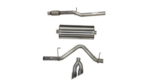 Corsa 2019-24 Chevy Silverado 5.3L Crew Cab Short Bed Sport Cat-Back Dual Rear Exit w/ Polished Tips thumbnail 2