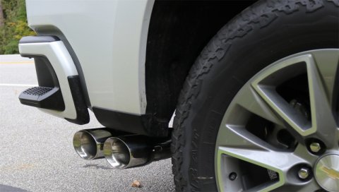 Corsa 2019-24 Chevy Silverado 5.3L Crew Cab Short Bed Sport Cat-Back Dual Rear Exit w/ Polished Tips thumbnail 4