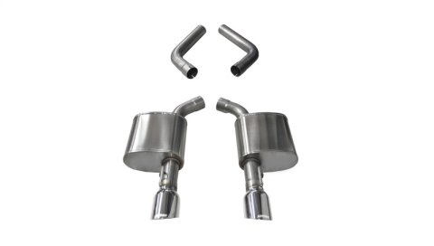 Corsa 17-20 Dodge Charger 6.4L/17-19 Dodge Charger 5.7L Polished Sport AxleBack Exhaust w/4.5in Tips thumbnail 1
