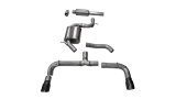 Corsa 14-16 Volkswagen GTI Mk7 Black Sport 3.0in Cat-Back Dual Rear Exit with Single Pro-Series Tips thumbnail 1