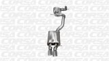 Corsa 06-10 Volkswagen GLI Mk5 Black Touring 3.0in Cat-Back Single Rear Exitn Black Pro-Series thumbnail 1