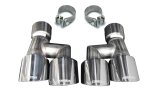 Corsa 18-23 4.0in Twin Tip Polished Pro-Series Tip Kit Fits No-Valve Mustang Exhaust Clamps Inc thumbnail 2