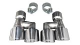Corsa 18-23 4.0in Twin Tip Polished Pro-Series Tip Kit Fits No-Valve Mustang Exhaust Clamps Inc thumbnail 3