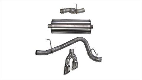 Corsa 2015-2020 GMC Yukon Denali 6.2L V8 Single Side Exit Cat-Back Exhaust w/ Polished Tips thumbnail 2