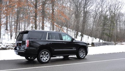 Corsa 2015-2020 GMC Yukon Denali 6.2L V8 Single Side Exit Cat-Back Exhaust w/ Polished Tips thumbnail 4