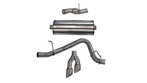 Corsa 2015-2020 GMC Yukon Denali 6.2L V8 Single Side Exit Cat-Back Exhaust w/ Polished Tips thumbnail 6