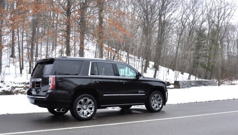 Corsa 2015-2020 GMC Yukon Denali 6.2L V8 Single Side Exit Cat-Back Exhaust w/ Polished Tips thumbnail 8