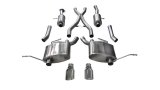 Corsa 2011-2021 Jeep Grand Cherokee Polished 2.5in Dual Rear Exit Cat-Back Exhaust thumbnail 1
