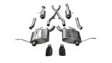 Corsa 2011-2021 Jeep Grand Cherokee Black 2.5in Dual Rear Exit Cat-Back Exhaust thumbnail 1