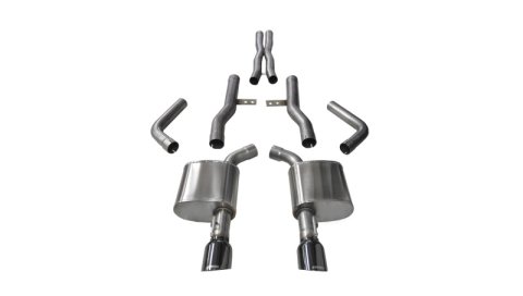 Corsa 2015-2023 Dodge Charger SRT/Scat Pack/R/T 6.4L Black Xtreme Cat-Back Exhaust thumbnail 2