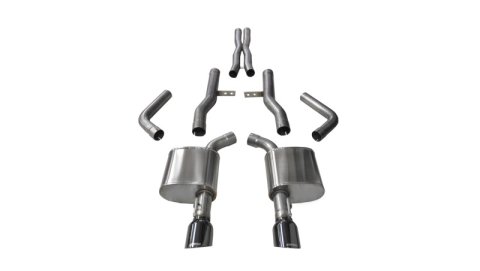 Corsa 2015-2023 Dodge Charger SRT/Scat Pack/R/T 6.4L Black Xtreme Cat-Back Exhaust thumbnail 3