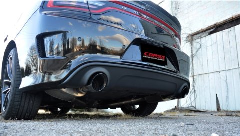 Corsa 2015-2023 Dodge Charger SRT/Scat Pack/R/T 6.4L Black Xtreme Cat-Back Exhaust thumbnail 8