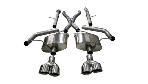 Corsa 18-21 Jeep Grand Cherokee TrackHawk 6.2L Xtreme Cat-Back Dual Rear Exit w/4.5in Polished Tips thumbnail 1