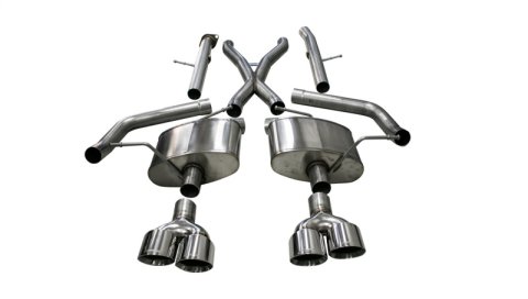 Corsa 18-21 Jeep Grand Cherokee TrackHawk 6.2L Xtreme Cat-Back Dual Rear Exit w/4.5in Polished Tips thumbnail 2