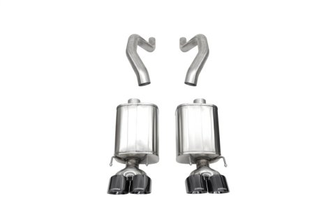 Corsa 06-13 Chevy Corvette C6 Z06 7.0L / 09-13 ZR1 6.2L Black PVD AxleBack Exhaust w/4.5in Twin Tips thumbnail 2