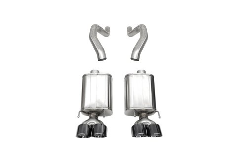 Corsa 06-13 Chevy Corvette C6 Z06 7.0L / 09-13 ZR1 6.2L Black PVD AxleBack Exhaust w/4.5in Twin Tips thumbnail 6