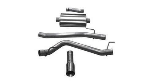 Corsa 2020-2025 Jeep Gladiator JT 3.6L Single Side Exit Cat-Back Exhaust w/ Single 4in Polished Tip thumbnail 1