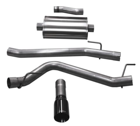 Corsa 2020-2025 Jeep Gladiator JT 3.6L Single Side Exit Cat-Back Exhaust w/ Single 4in Polished Tip thumbnail 7