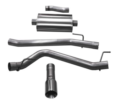 Corsa 2020-2025 Jeep Gladiator JT 3.6L Single Side Exit Cat-Back Exhaust w/ Single 4in Polished Tip thumbnail 8