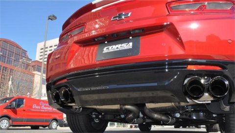 Corsa 2017-2024 Chevrolet Camaro SS 6.2L V8 2.75in Black Xtreme Axle-Back Exhaust thumbnail 8