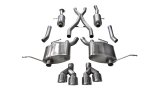 Corsa 2014-2021 Jeep Grand Cherokee 3.6L V6 Polished Sport Cat-Back Exhaust thumbnail 2