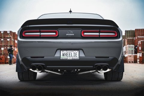 Corsa 15-23 Challenger SRT/Hellcat/Demon/Redeye 2.75in Valved CB DRE w/ Twin 3.5in Pol Blk PVD Tips thumbnail 3
