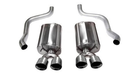 Corsa 2009-2013 Chevrolet Corvette C6 6.2L V8 Polished Sport Axle-Back Exhaust thumbnail 1