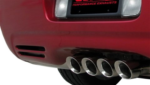 Corsa 1997-2004 Chevrolet Corvette C5 Z06 5.7L V8 Polished Sport Axle-Back Exhaust thumbnail 6