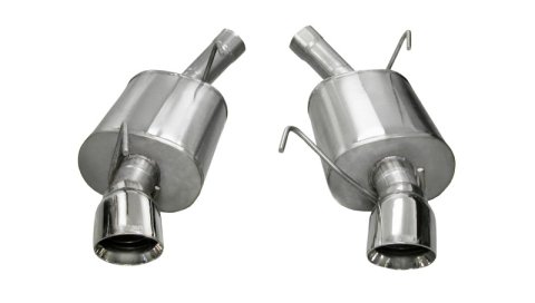 Corsa 2005-2010 Ford Mustang Shelby GT500 5.4L V8 Polished Sport Axle-Back Exhaust thumbnail 3