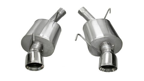 Corsa 2005-2010 Ford Mustang Shelby GT500 5.4L V8 Polished Sport Axle-Back Exhaust thumbnail 4