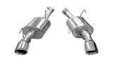 Corsa 2005-2010 Ford Mustang Shelby GT500 5.4L V8 Polished Xtreme Axle-Back Exhaust thumbnail 2