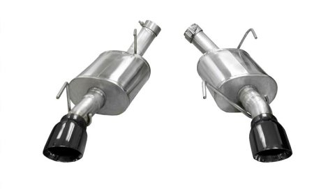 Corsa 2005-2010 Ford Mustang Shelby GT500 5.4L V8 Black Xtreme Axle-Back Exhaust thumbnail 1