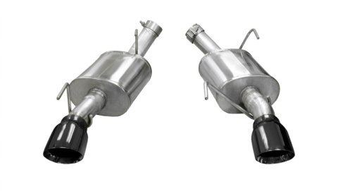 Corsa 2005-2010 Ford Mustang Shelby GT500 5.4L V8 Black Xtreme Axle-Back Exhaust thumbnail 4