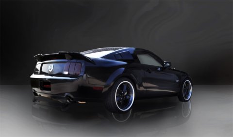 Corsa 2005-2010 Ford Mustang Shelby GT500 5.4L V8 Black Xtreme Axle-Back Exhaust thumbnail 6