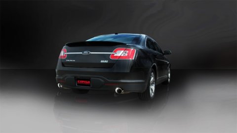 Corsa 2010-2019 Ford Taurus SHO 3.5L V6 Turbo Polished Sport Cat-Back Exhaust thumbnail 8