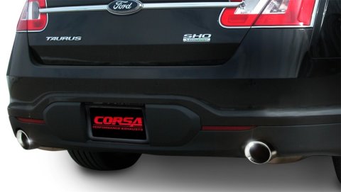 Corsa 2010-2019 Ford Taurus SHO 3.5L V6 Turbo Polished Sport Cat-Back Exhaust thumbnail 9