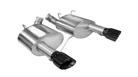 Corsa 2011-2014 Ford Mustang GT/Boss 302 5.0L V8 Black Sport Axle-Back Exhaust thumbnail 2