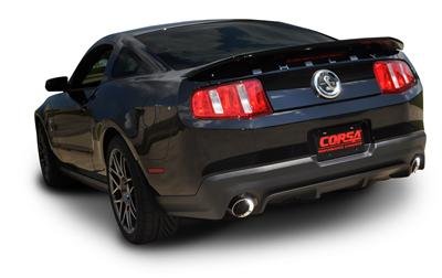 Corsa 2011-2012 Ford Mustang Shelby GT500 5.4L V8 Polished Sport Axle-Back Exhaust thumbnail 2