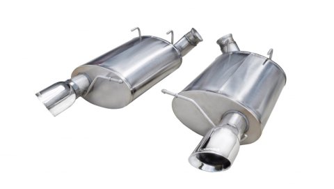 Corsa 2011-2012 Ford Mustang Shelby GT500 5.4L V8 Polished Sport Axle-Back Exhaust thumbnail 6