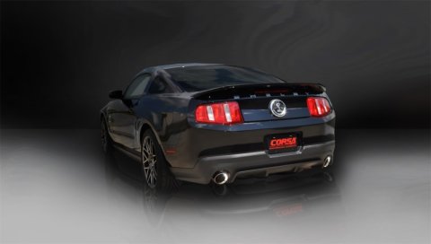 Corsa 2011-2012 Ford Mustang Shelby GT500 5.4L V8 Polished Sport Axle-Back Exhaust thumbnail 7