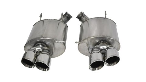 Corsa 2013-2014 Ford Mustang Shelby GT500 5.8L V8 Polished Sport Axle-Back Exhaust thumbnail 2